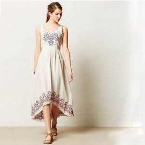 Anthro Holding Horses Cissie Embroidered Dress